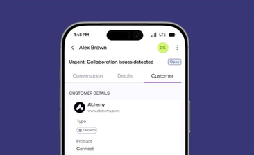 Knoccs mobile app showing a customer profile
